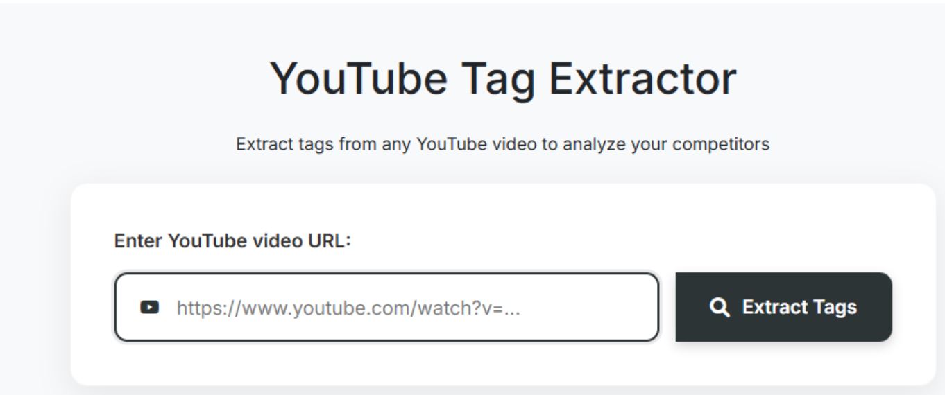 YouTube Tag Extractor
