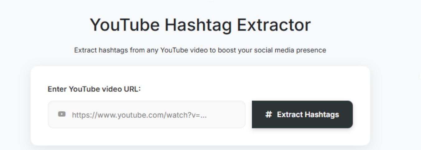 YouTube Hashtag Extractor