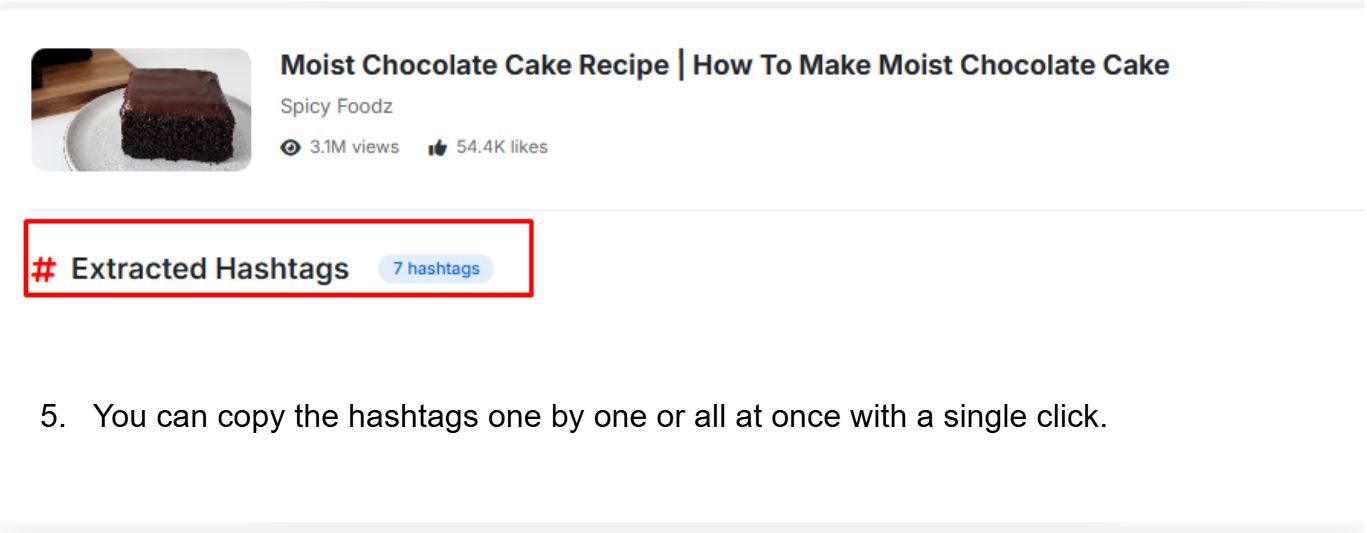 YouTube Hashtag Extractor