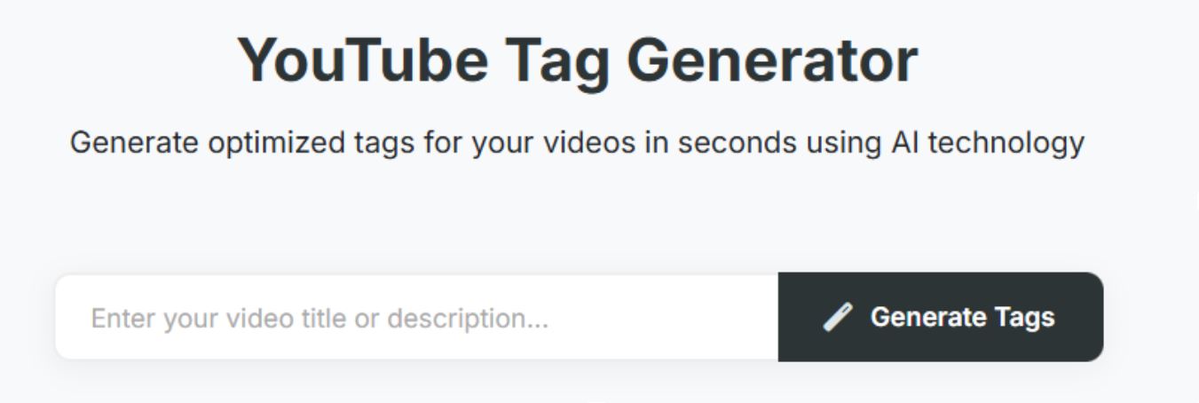 How To Generate Youtube Tags Using Our Free Youtube Tag Generator