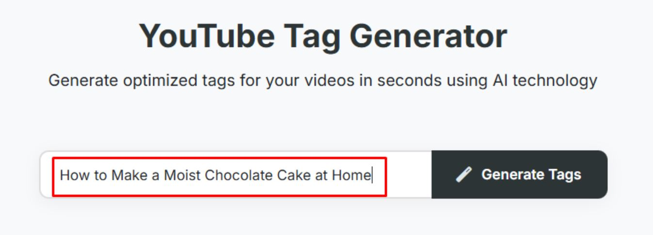 How To Generate Youtube Tags Using Our Free Youtube Tag Generator